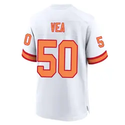 Nike Vita Vea Tampa Bay Buccaneers Game White '76 50th Season Jersey - Youth
