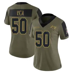 Nike Vita Vea Tampa Bay Buccaneers Limited Olive 2021 Salute To Service Jersey - Women's