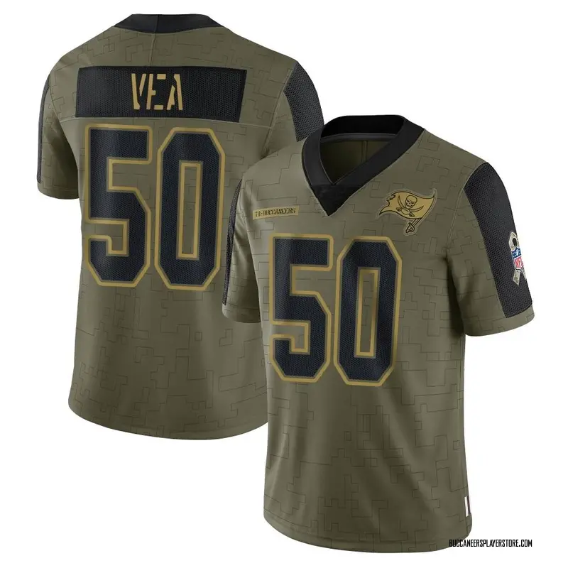 Nike Vita Vea Tampa Bay Buccaneers Limited Olive 2021 Salute To Service Jersey - Youth