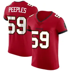 Nike Warren Peeples Tampa Bay Buccaneers Elite Red Vapor Jersey - Men's