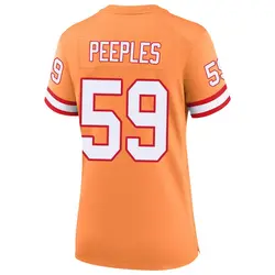Nike Warren Peeples Tampa Bay Buccaneers Game Cream sicle 50th Season Jersey - Women's