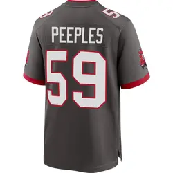 Nike Warren Peeples Tampa Bay Buccaneers Game Pewter Alternate Jersey - Men's