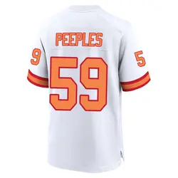 Nike Warren Peeples Tampa Bay Buccaneers Game White '76 Jersey - Men's