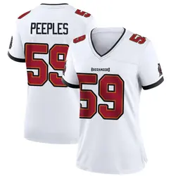 Nike Warren Peeples Tampa Bay Buccaneers Game White Jersey - Women's