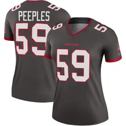 Nike Warren Peeples Tampa Bay Buccaneers Legend Pewter Alternate Jersey - Women's