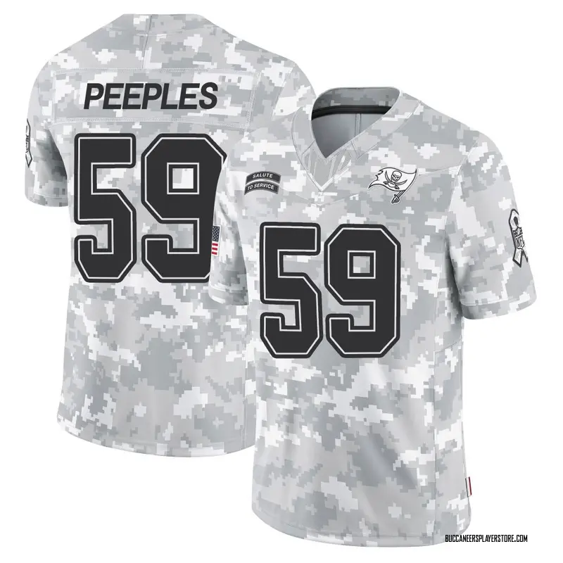 Nike Warren Peeples Tampa Bay Buccaneers Limited Arctic Camo 2024 Salute to Service Jersey - Men's