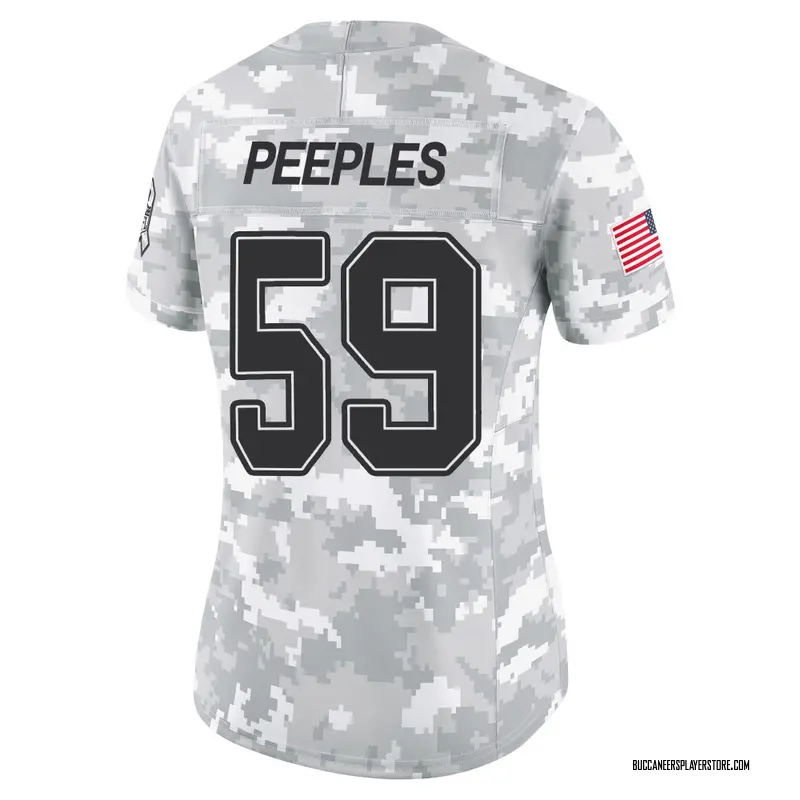 Nike Warren Peeples Tampa Bay Buccaneers Limited Arctic Camo 2024 Salute to Service Jersey - Women's