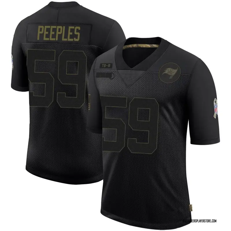 Nike Warren Peeples Tampa Bay Buccaneers Limited Black 2020 Salute To Service Jersey - Youth