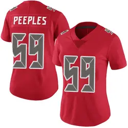 Nike Warren Peeples Tampa Bay Buccaneers Limited Red Team Color Vapor Untouchable Jersey - Women's