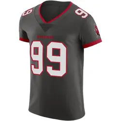Nike Warren Sapp Tampa Bay Buccaneers Elite Pewter Alternate Vapor Jersey - Men's