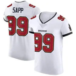 Nike Warren Sapp Tampa Bay Buccaneers Elite White Vapor Jersey - Men's