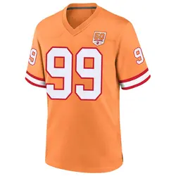 Nike Warren Sapp Tampa Bay Buccaneers Game Cream sicle 50th Season Jersey - Men's