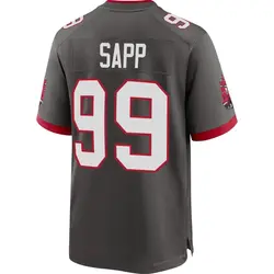 Nike Warren Sapp Tampa Bay Buccaneers Game Pewter Alternate Jersey - Men's