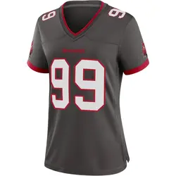 Nike Warren Sapp Tampa Bay Buccaneers Game Pewter Alternate Jersey - Women's