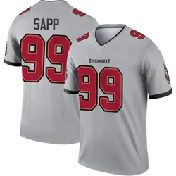 Nike Warren Sapp Tampa Bay Buccaneers Legend Gray Inverted Jersey - Youth