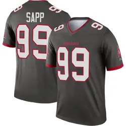 Nike Warren Sapp Tampa Bay Buccaneers Legend Pewter Alternate Jersey - Men's