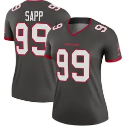 Nike Warren Sapp Tampa Bay Buccaneers Legend Pewter Alternate Jersey - Women's