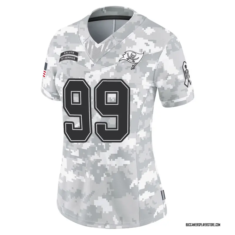 Nike Warren Sapp Tampa Bay Buccaneers Limited Arctic Camo 2024 Salute to Service Jersey - Women's