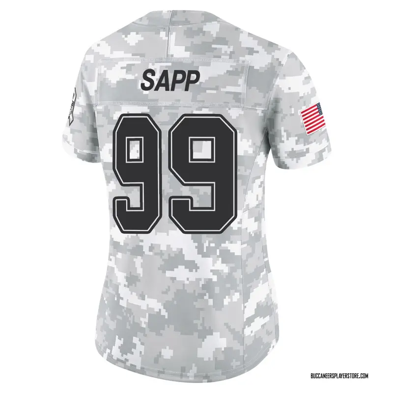 Nike Warren Sapp Tampa Bay Buccaneers Limited Arctic Camo 2024 Salute to Service Jersey - Women's