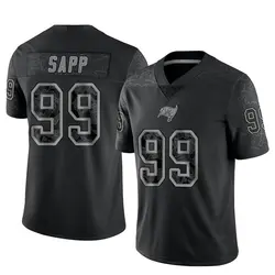 Nike Warren Sapp Tampa Bay Buccaneers Limited Black Reflective Jersey - Men's