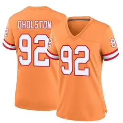 Nike William Gholston Tampa Bay Buccaneers Game Orange Throwback Jersey - Women's