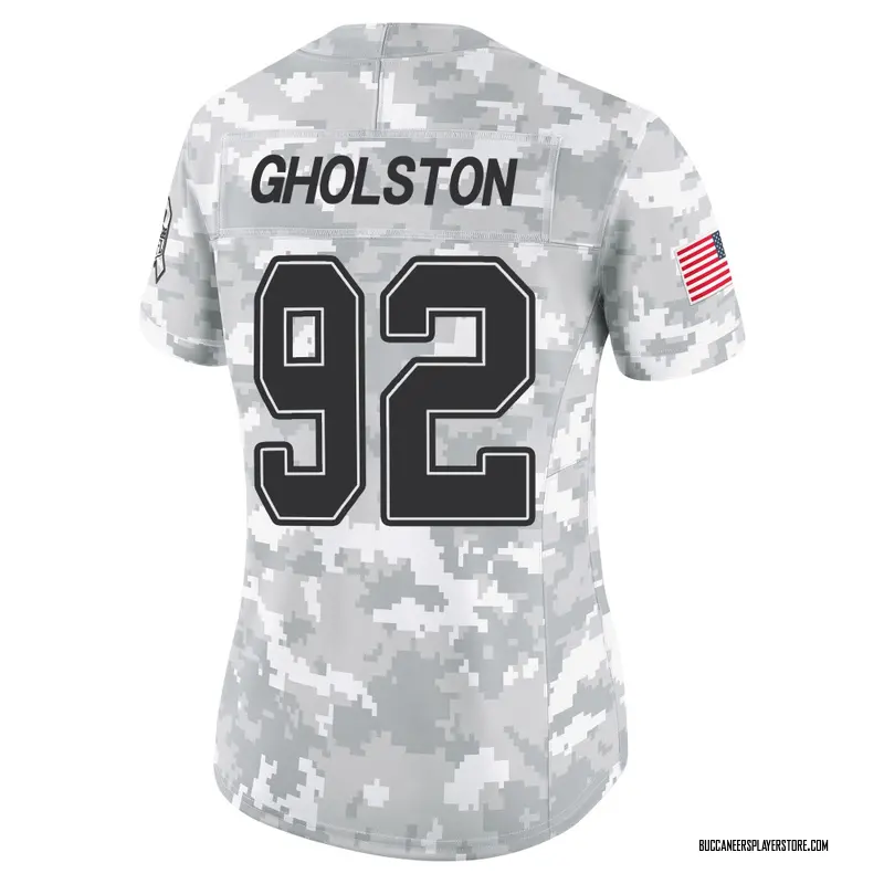 Nike William Gholston Tampa Bay Buccaneers Limited Arctic Camo 2024 Salute to Service Jersey - Women's