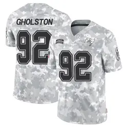Nike William Gholston Tampa Bay Buccaneers Limited Arctic Camo 2024 Salute to Service Jersey - Youth