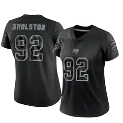 Nike William Gholston Tampa Bay Buccaneers Limited Black Reflective Jersey - Women's