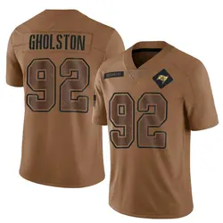 Nike William Gholston Tampa Bay Buccaneers Limited Brown 2023 Salute To Service Jersey - Youth