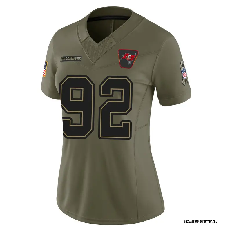Nike William Gholston Tampa Bay Buccaneers Limited Olive 2025 Salute to Service Jersey - Women's