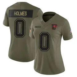 Nike Yasir Holmes Tampa Bay Buccaneers Limited Olive 2025 Salute to Service Jersey - Women's