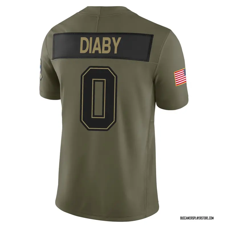 Nike Yaya Diaby Tampa Bay Buccaneers Limited Olive 2025 Salute to Service Jersey - Youth