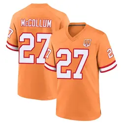 Nike Zyon McCollum Tampa Bay Buccaneers Game Cream sicle 50th Season Jersey - Youth