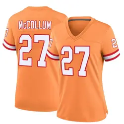 Nike Zyon McCollum Tampa Bay Buccaneers Game Orange Throwback Jersey - Women's