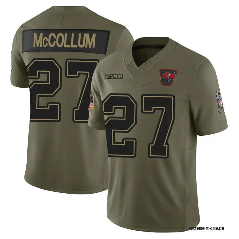 Nike Zyon McCollum Tampa Bay Buccaneers Limited Olive 2025 Salute to Service Jersey - Men's