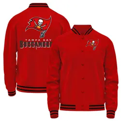 Tampa Bay Buccaneers Red Full-Snap Jacket - Men's